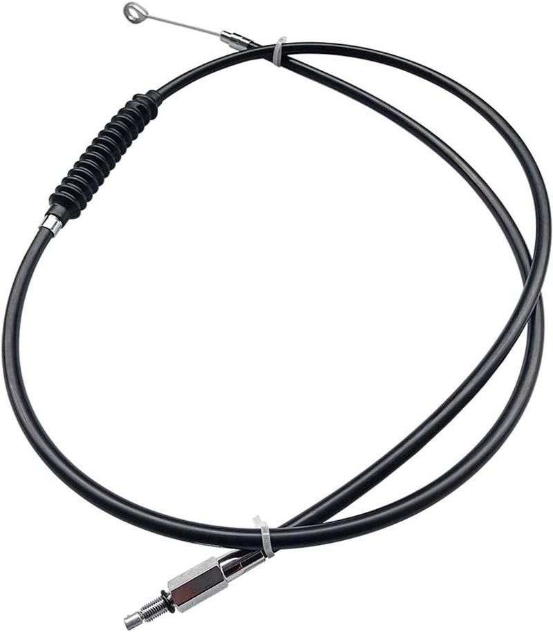 LFCMT 62.9" Clutch Cable Wire Stainless Steel Braided 160cm Long Cable Compatible with Harley Sportster XL 883 1200 1996-2015 - Image 1
